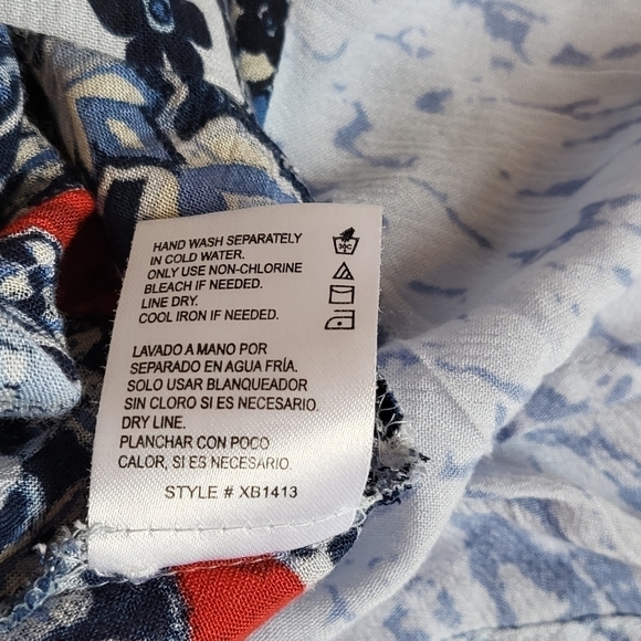 Patrons of Peace womens medium TOP ONLY M open back tie excellent condition - Picture 10 of 13